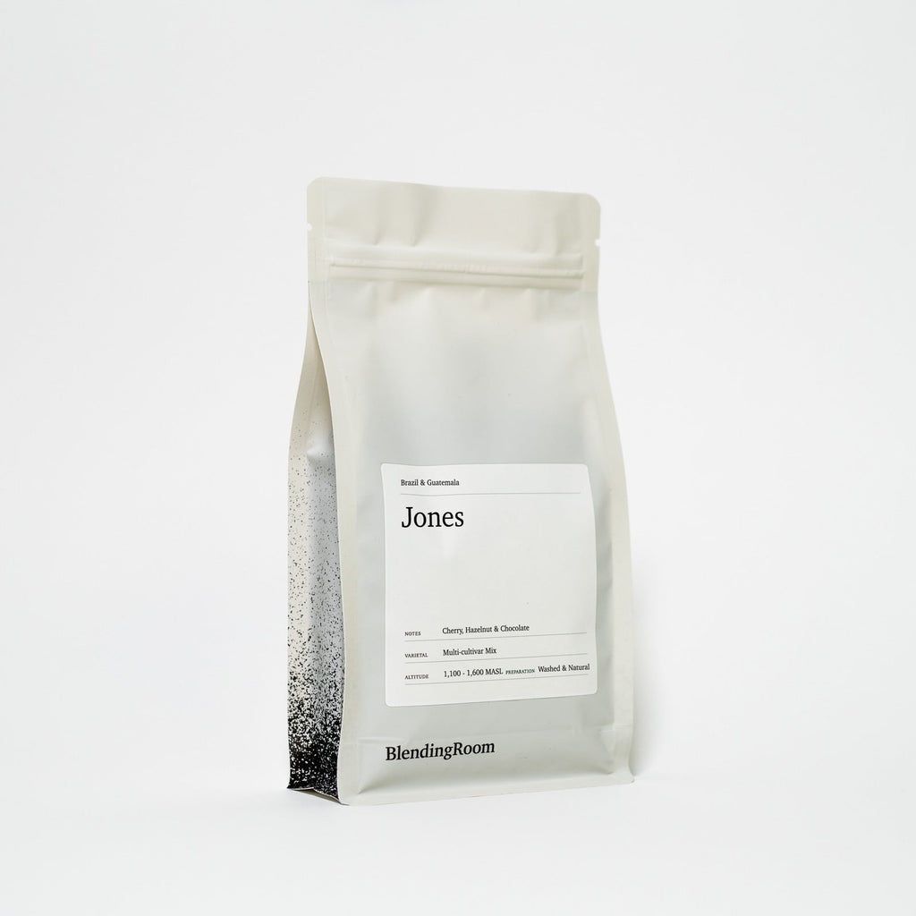 Jones espresso blend roasted speciality coffee in Hull East Yorkshire by coffee roasters The Blending Room